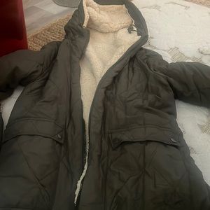 Sherpa lined coat